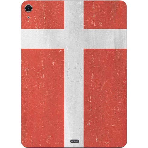 Denmark Flag Distressed Apple iPad Air Skin